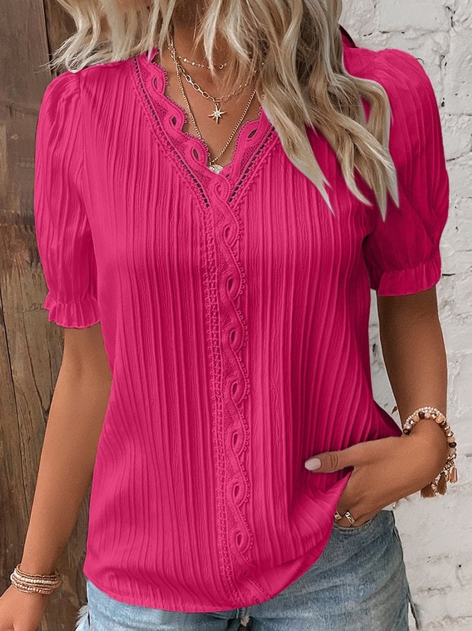 Leoni™ Blouse met V-hals