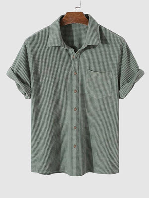 LucaRomano Heren Corduroy Overhemd