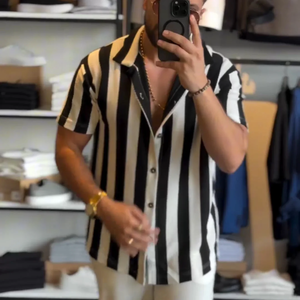 ChiaraMarino™ Streep Korte Mouw