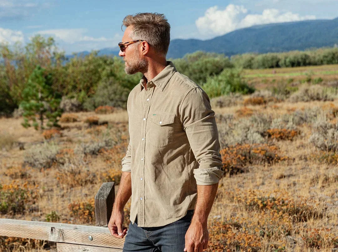 MatteoFerrari Corduroy Knoop Overhemd