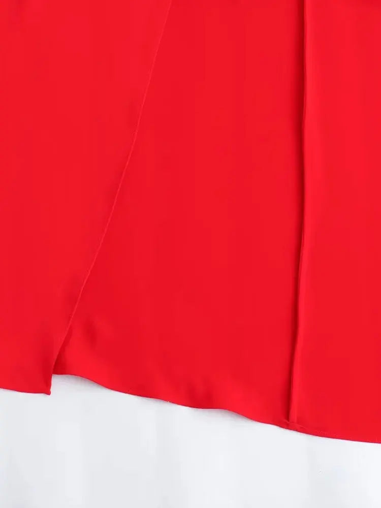 LucaFerrelli Lange Cape Blouse Voor Vrouwen