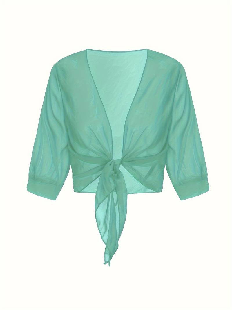 Sofia – Open Voorzijde Dames Blouse voor de Lente