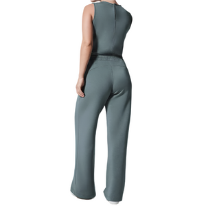 Elena – Dames Jumpsuit met Wijde Pijpen