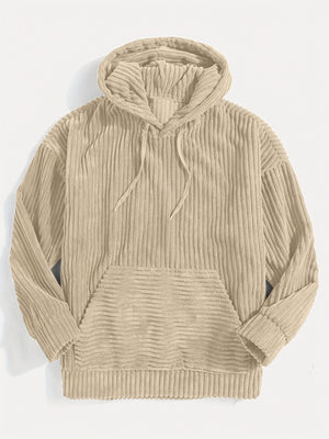 Vercato – Relaxte Corduroy Heren Hoodie