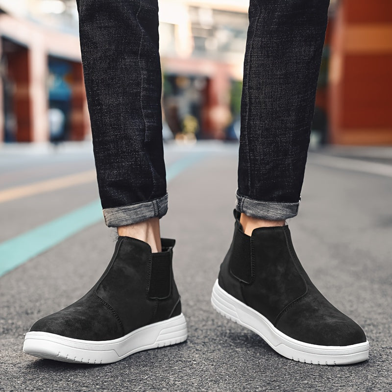 Lorenzo – Suède Hoge Chelsea Boots voor Heren