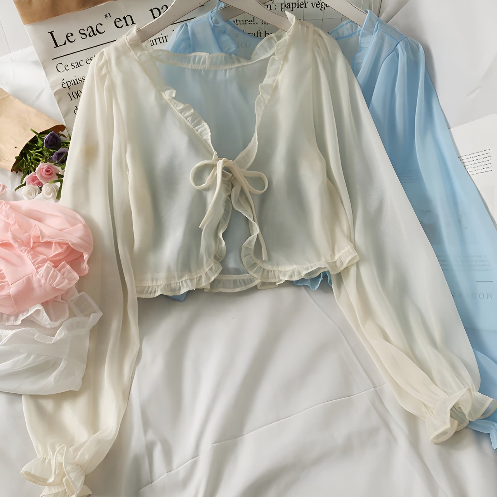 Celeste – Elegante Dames V-Hals Voorjaarsblouse