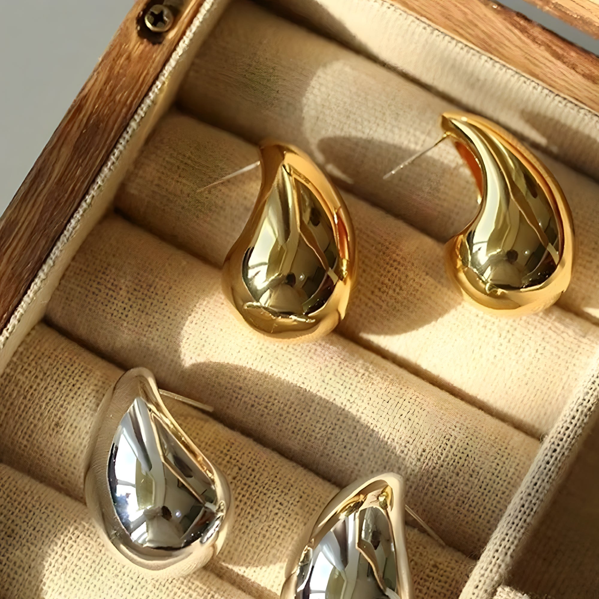 Delfino - Luxe trendy druppel oorbellen