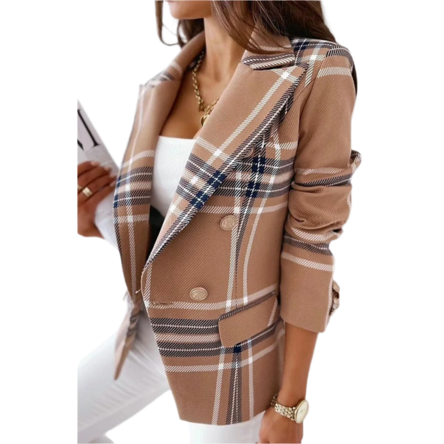 Elena – Getailleerde Dames Blazer voor Moeiteloze Elegantie