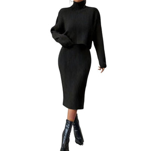 Isabella – Gebreide Twee-Delige Jurkenset voor Dames