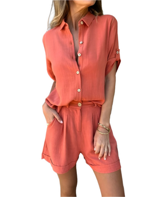 Chiara – Comfortabele Dames Blouse & Broek Set