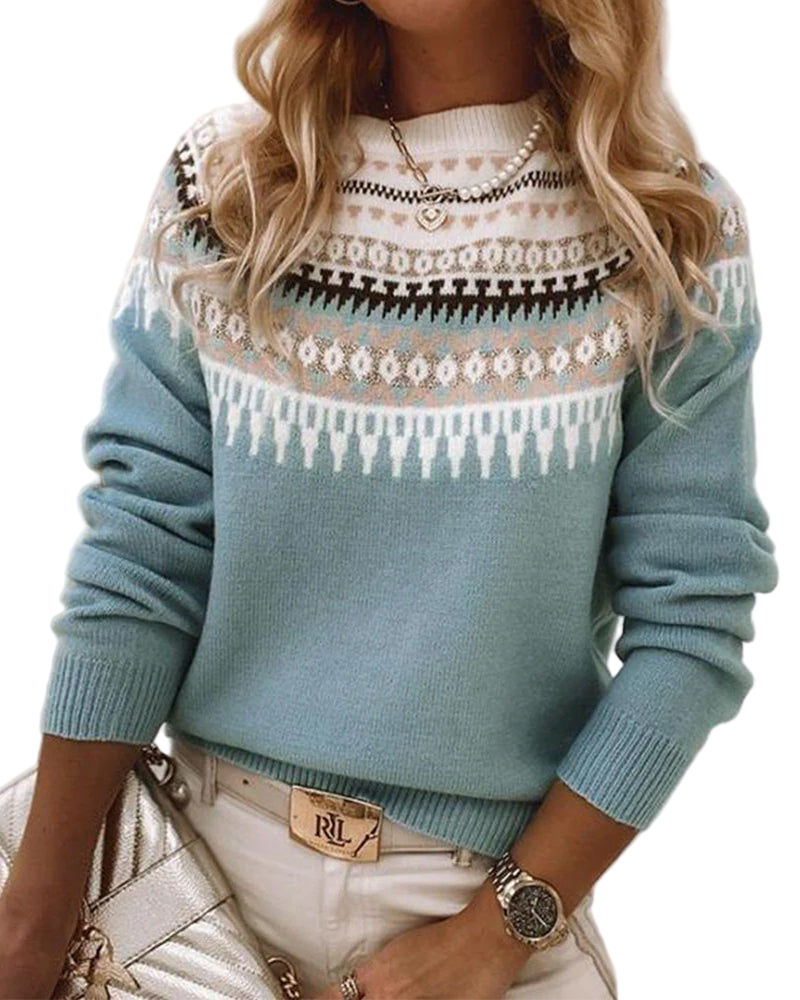 Geraldine – Dames Gebreide Trui voor Alle Seizoenen