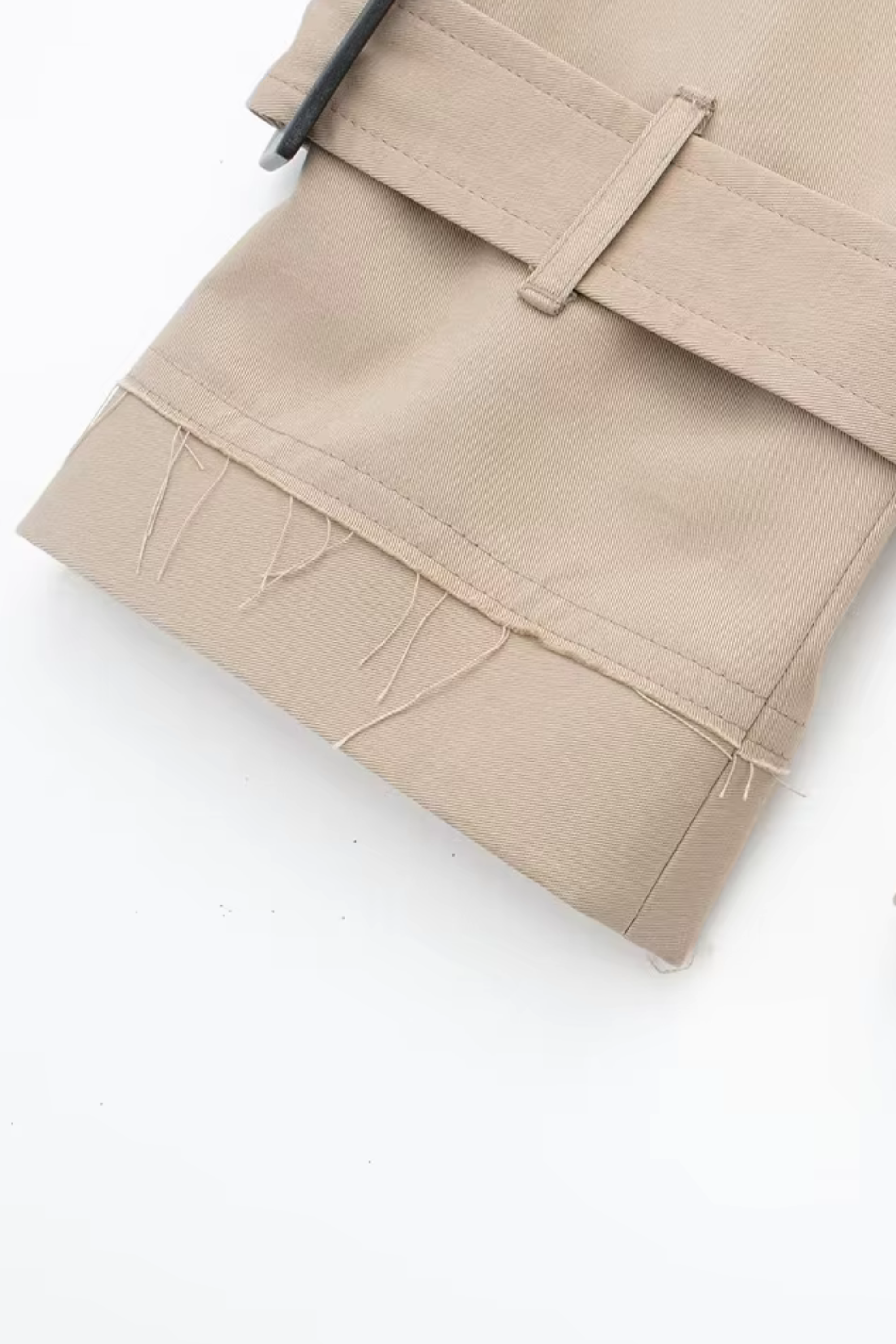 IsabellaCorvetti Cropped Belted Trenchcoat voor dames
