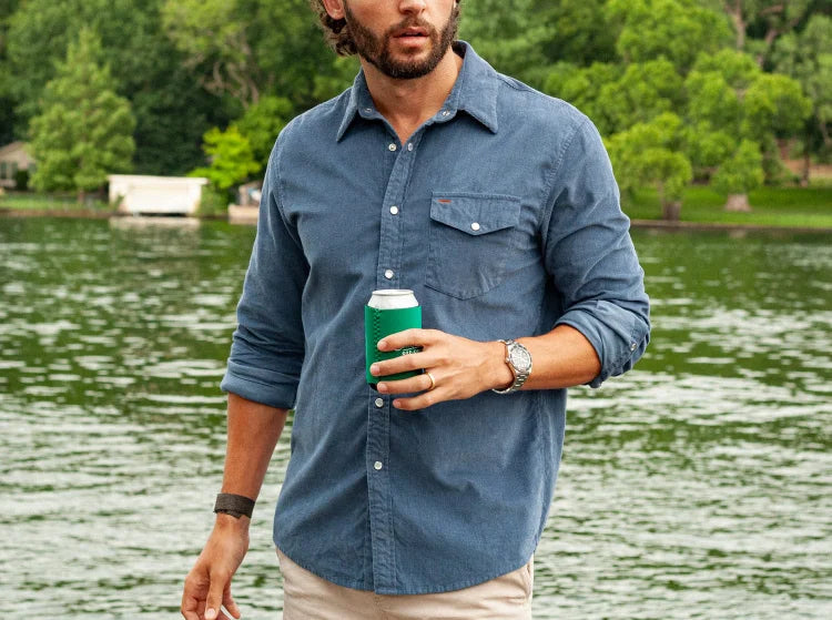 MatteoFerrari Corduroy Knoop Overhemd