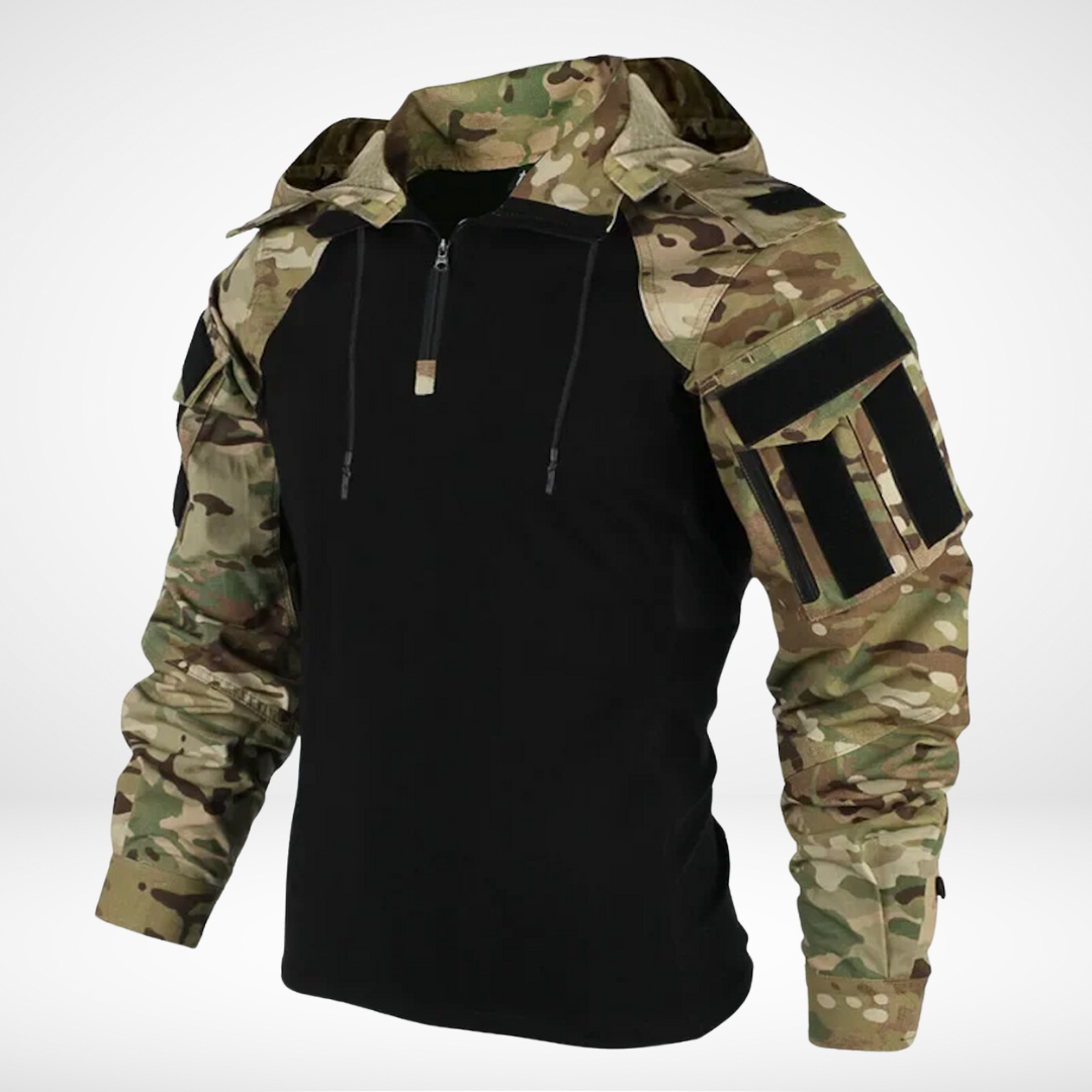 VitoMancini Lange Mouw Shirt Camo Voor Mannen