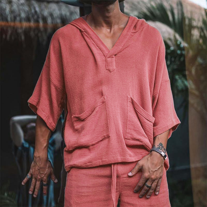 Lorenzo – Losvallende Zomerset van Katoen voor Heren