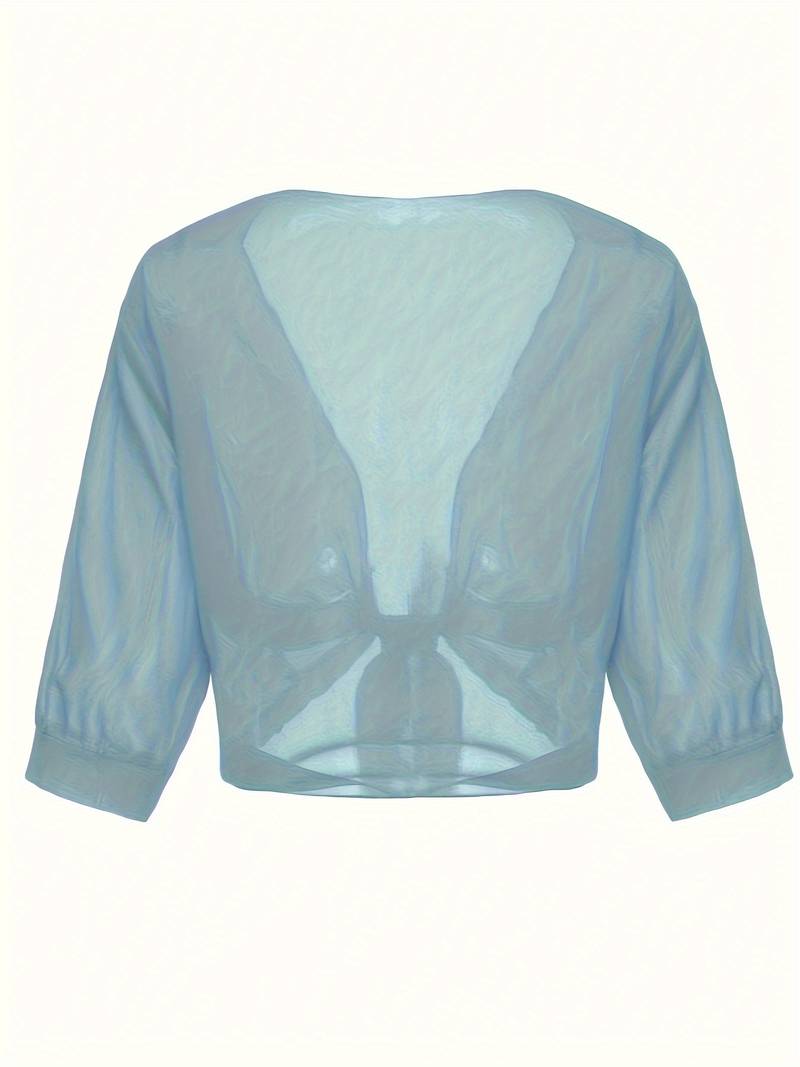 Sofia – Open Voorzijde Dames Blouse voor de Lente