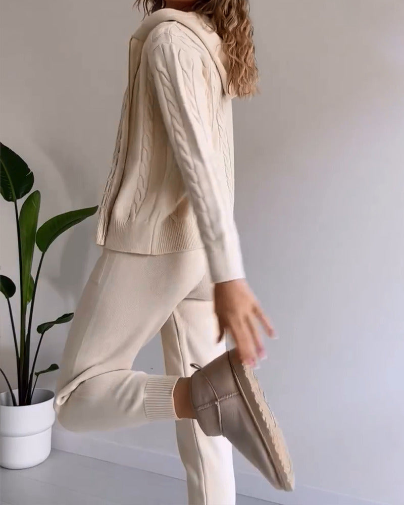 DanteLucchini Jacquard Tweedelige Set Voor Dames