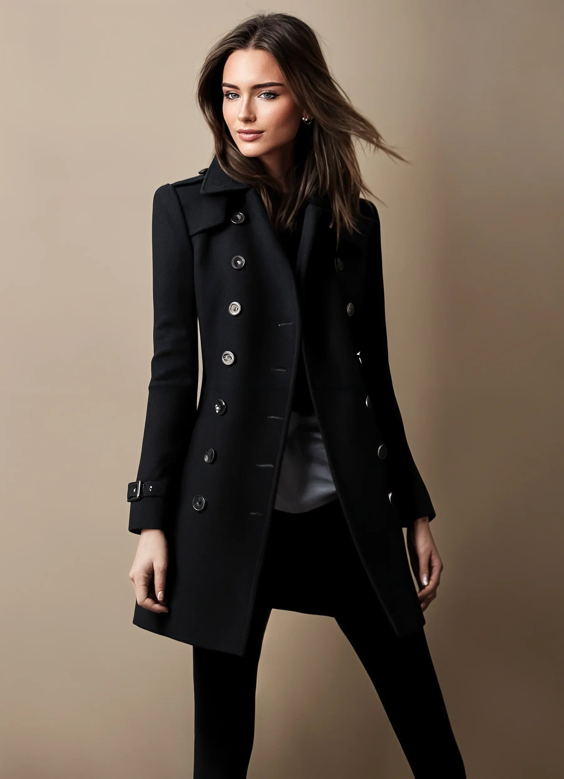 Isabella – Elegante Trenchcoat Dames Winterjas