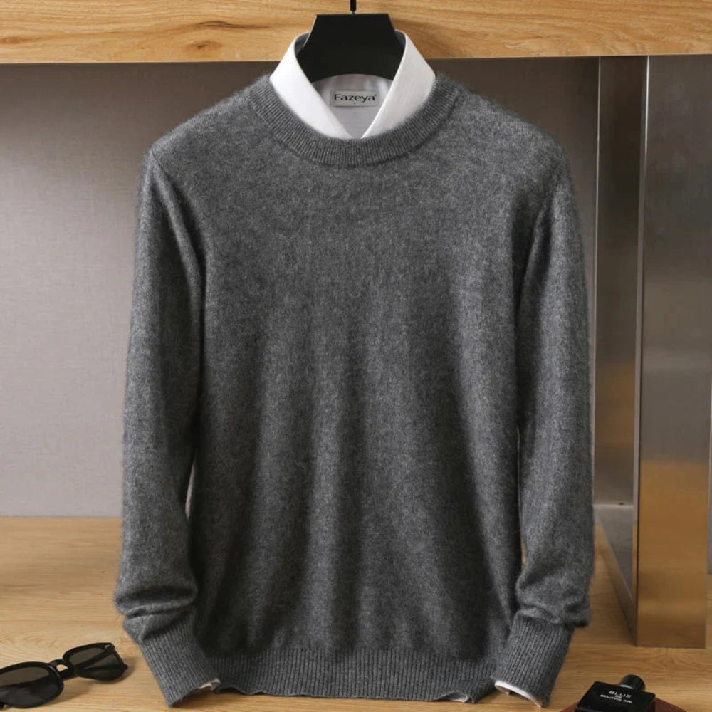 Lorenzo – Zachte Gebreide Heren Trui met Ronde Hals