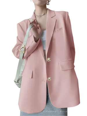 Isabella – Getailleerde Lange Blazer voor Dames met Enkelsluiting