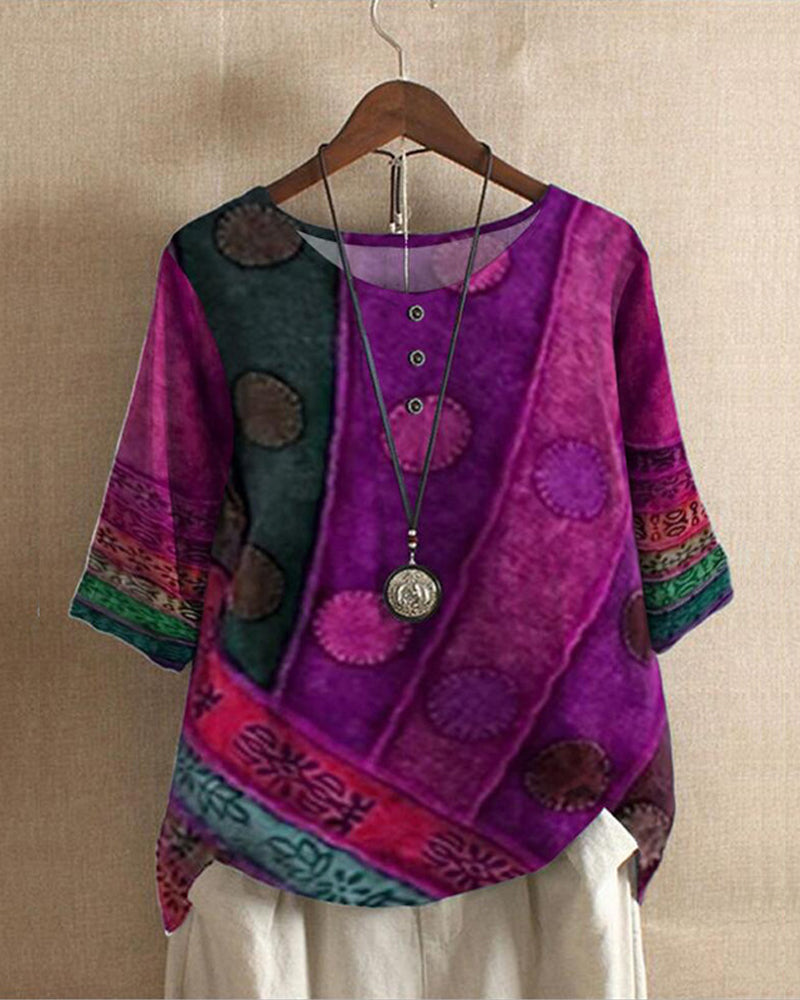 MatteoFiorenti Casual top met halve mouwen voor dames