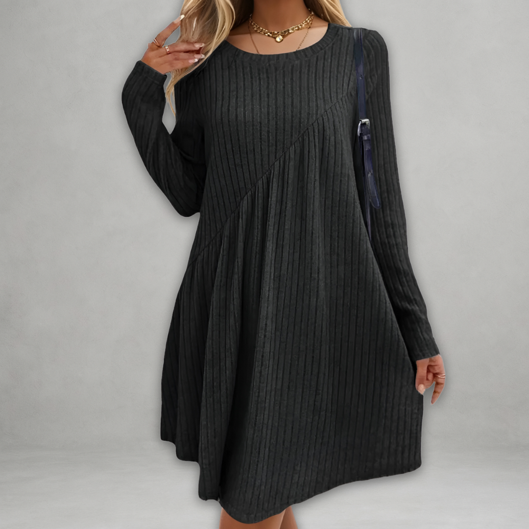 Sofia – Zacht-Touch Midi Jurk voor Dames