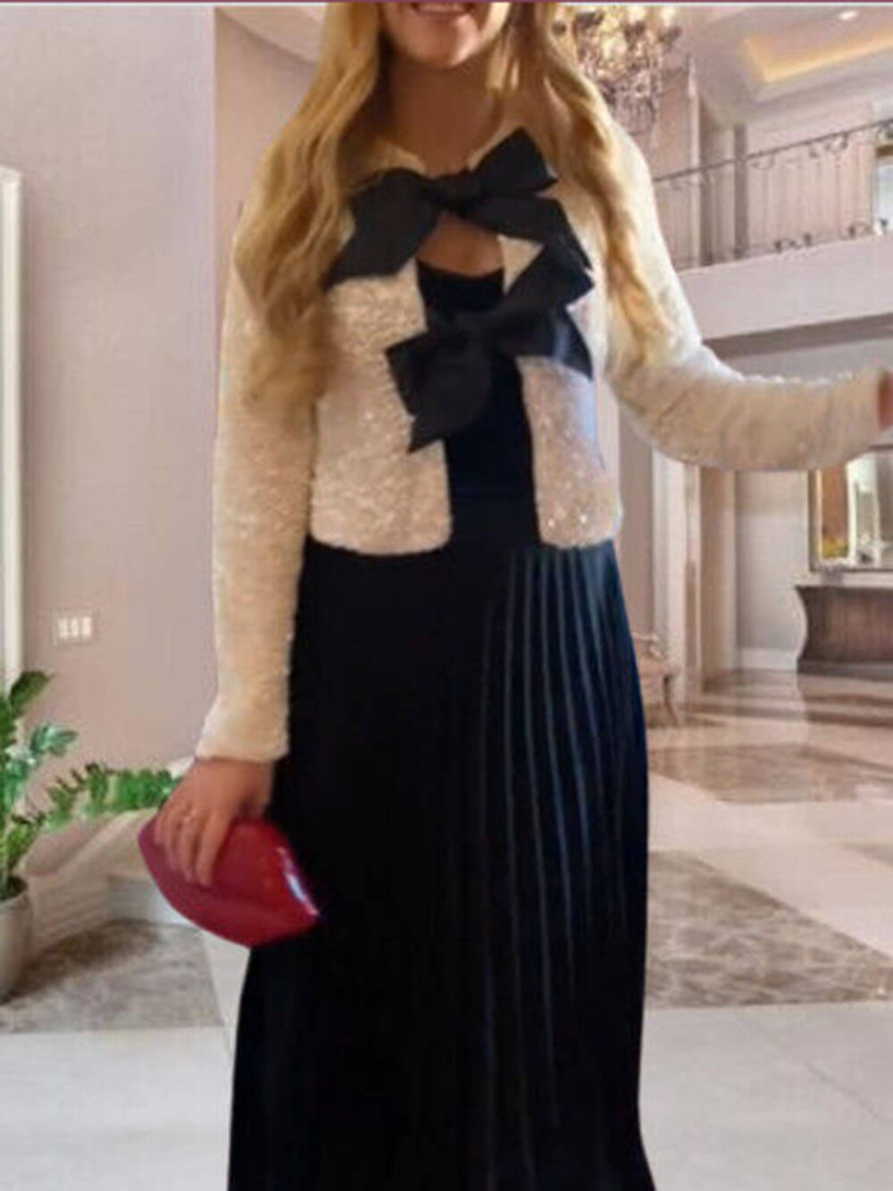 Giovanna Marcelli - Dames strikjasje met pailletten