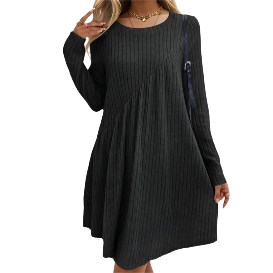 Sofia – Zacht-Touch Midi Jurk voor Dames