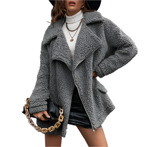 Camille – Zachtgevoerde Dames Fleece Jas met Rits