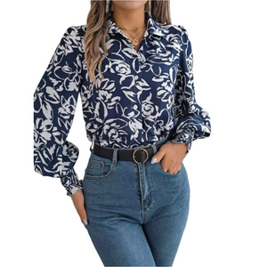 Chiara – Losvallende Blouse voor Dames met Dag-en-Nachtstijl