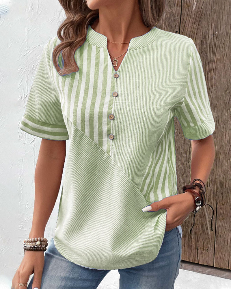 ViolaRicci Stijlvolle Katoenen Blouse Voor Vrouwen
