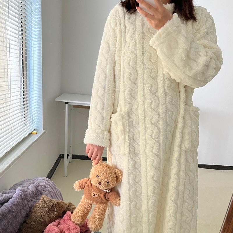 Corallo Winter koraal fluwelen homewear