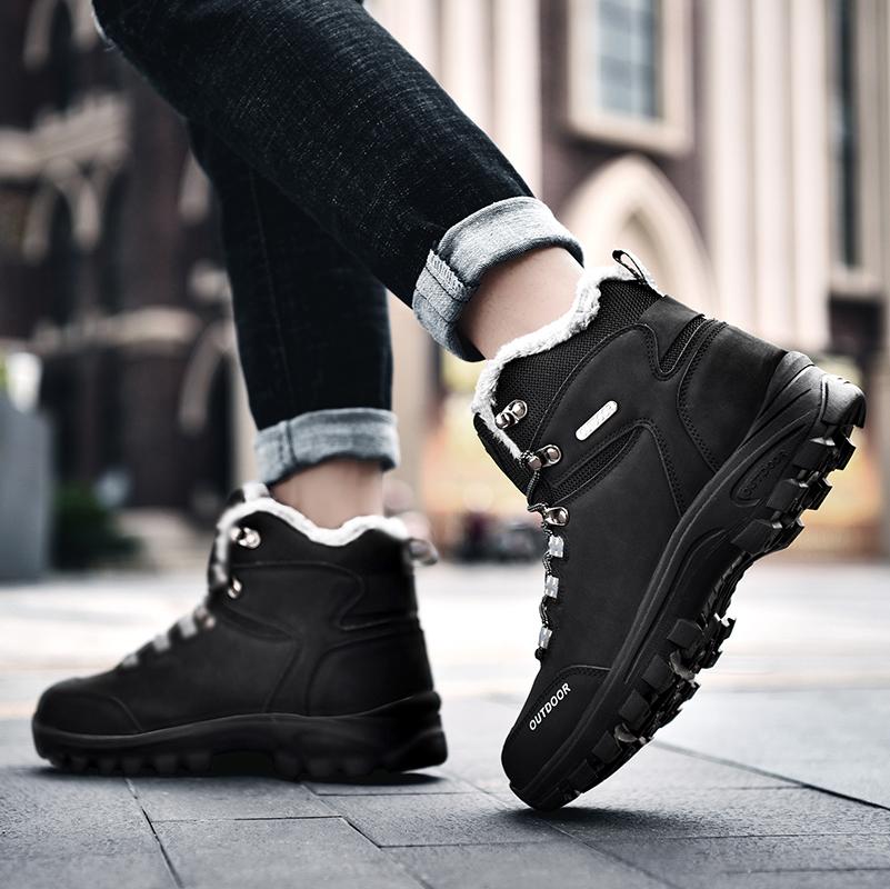 Matteo – Gevoerde Heren Wandellaarzen met Antislipzool