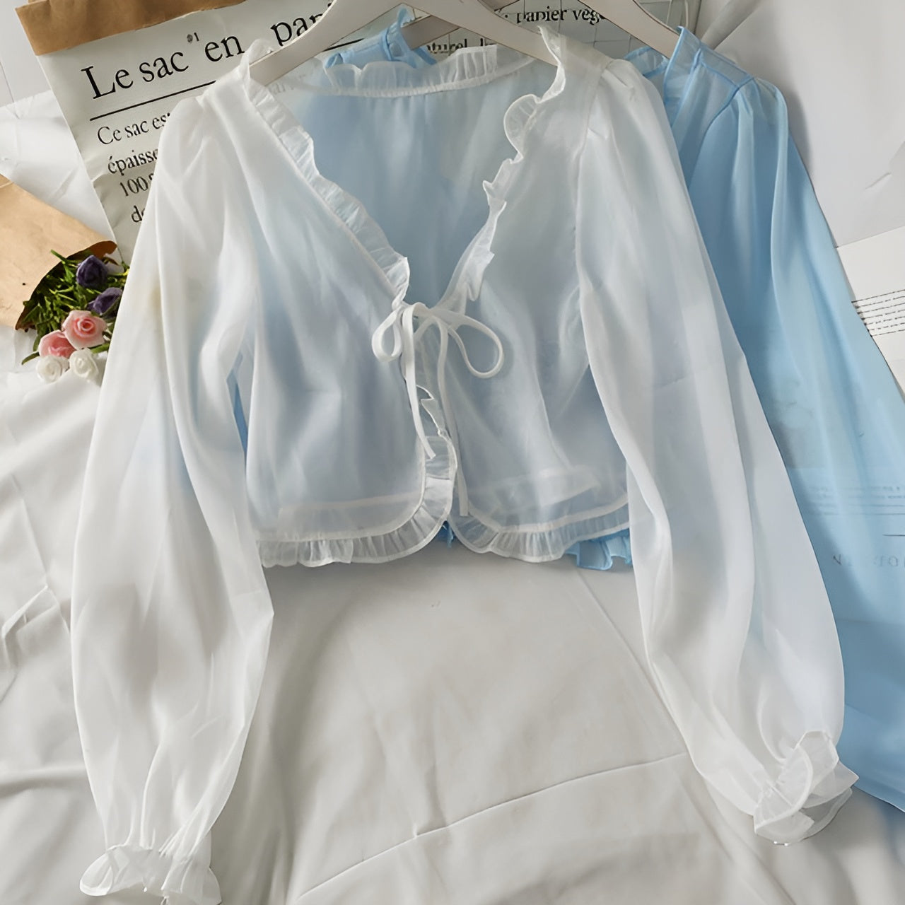 Celeste – Elegante Dames V-Hals Voorjaarsblouse