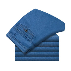 LucaMarini Rechte Jeans met hoge taille voor heren