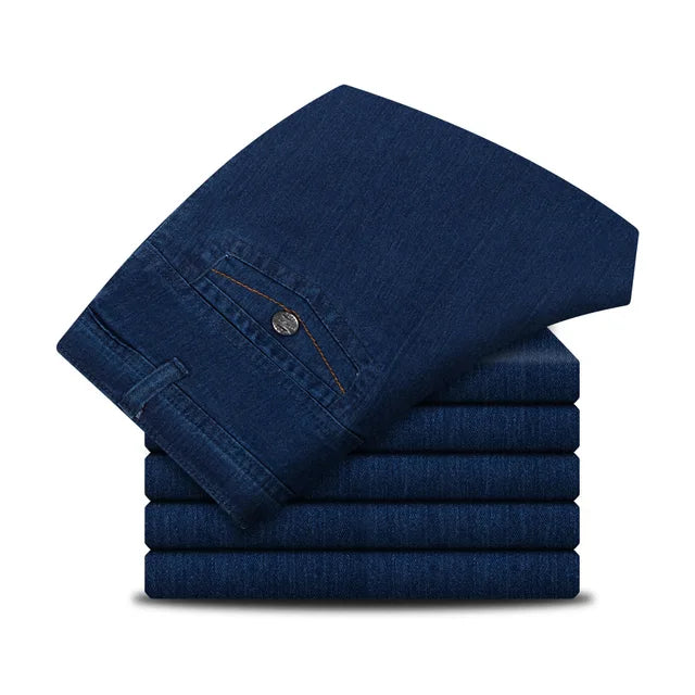 LucaMarini Rechte Jeans met hoge taille voor heren