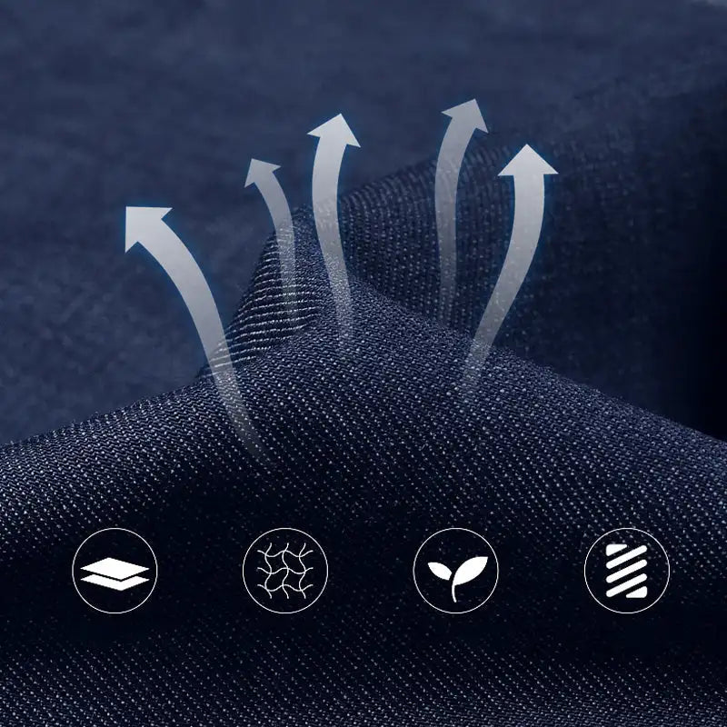 LucaMarini Rechte Jeans met hoge taille voor heren