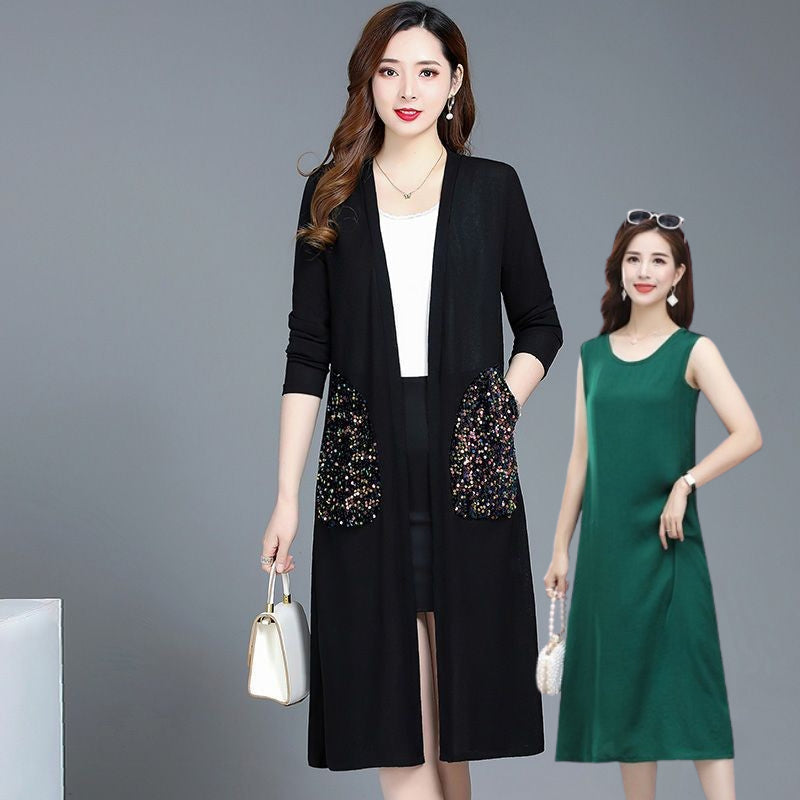 IsabellaMaglieria™️ Gebreid damesvest sjaaljas