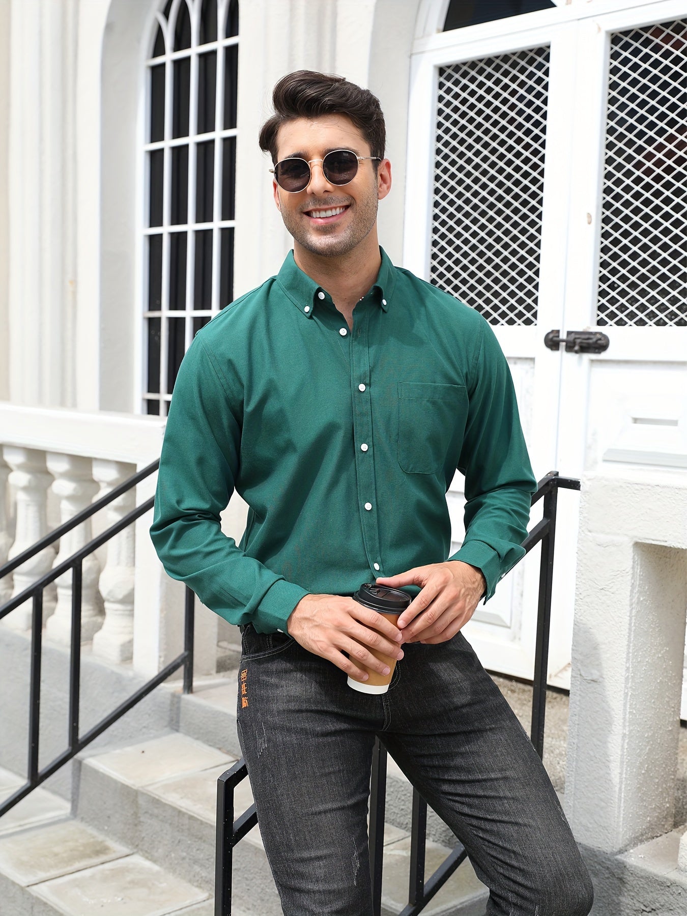 Alessandro – Luxe Egyptisch Katoenen Overhemd voor Heren