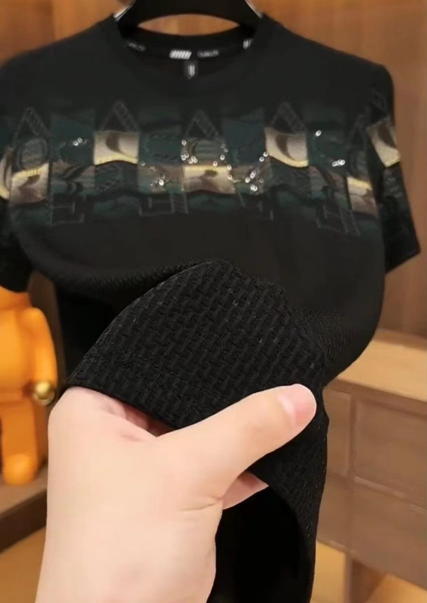 FabioRicci Heren Zomer T-shirt Met Print