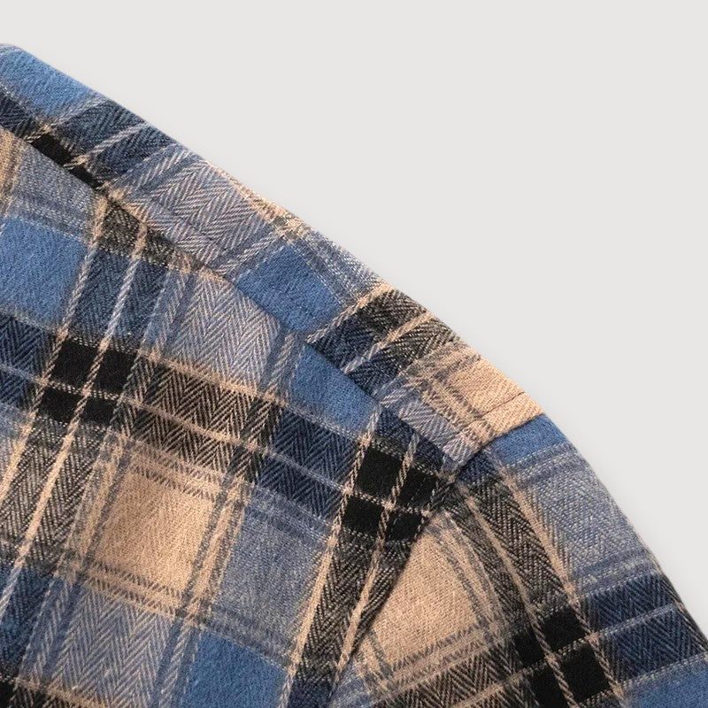 CarloZanetti Geruit Flanellen Overhemd voor Heren