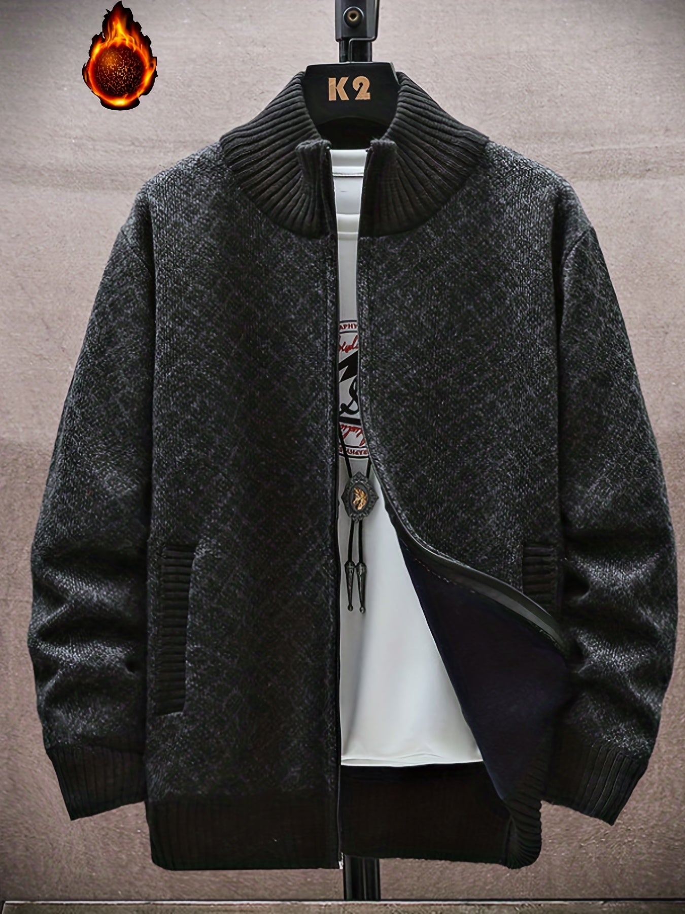 LucianaBortelli Geometrische gebreide trui voor heren