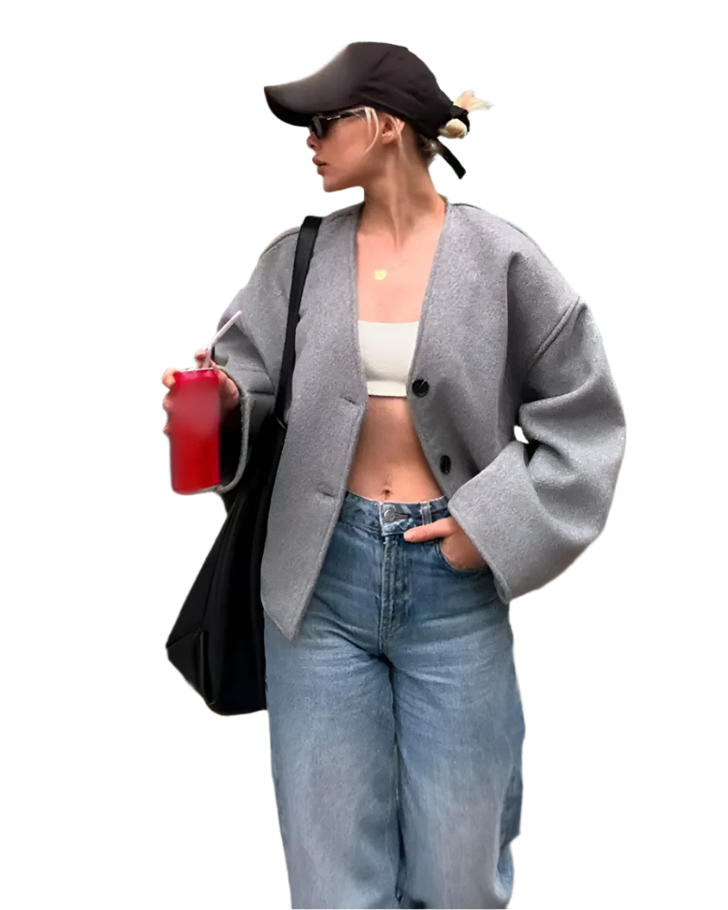 Agnese – Luxe Blazerjas met Faux Fur voor Dames