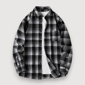 CarloZanetti Geruit Flanellen Overhemd voor Heren