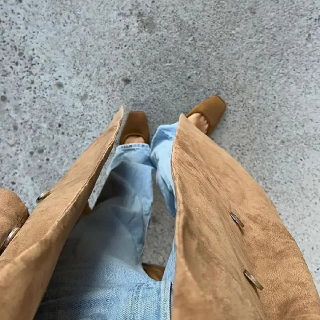 LucaRinaldi Ideale Suède Trenchcoat Voor Dames