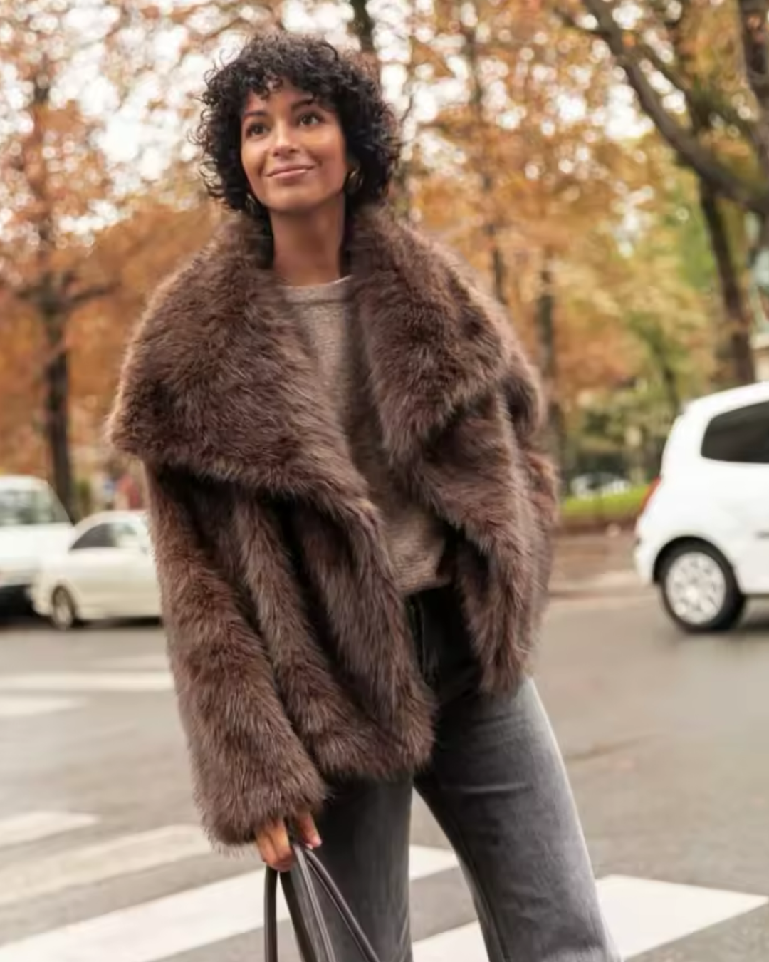 Sofia – Luxe Faux Fur Winterjas voor Dames