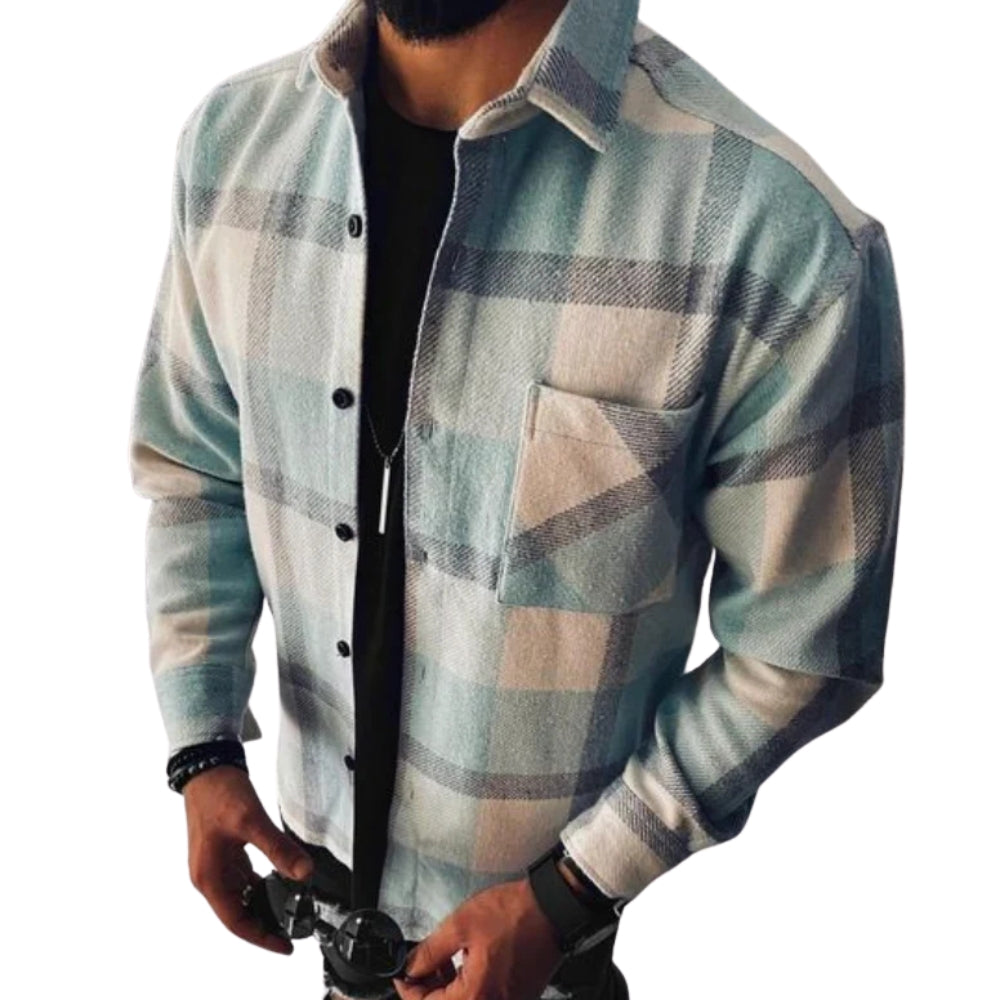 Matteo – Casual Heren Overhemd met Ruitpatroon