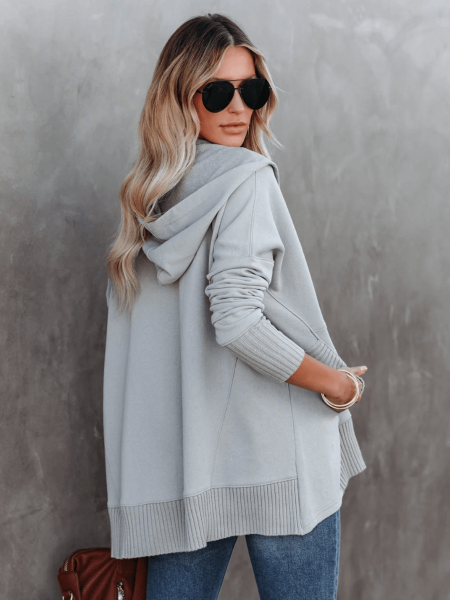 ChiaraArmonia™ - katoenen dames henley hoodie trui