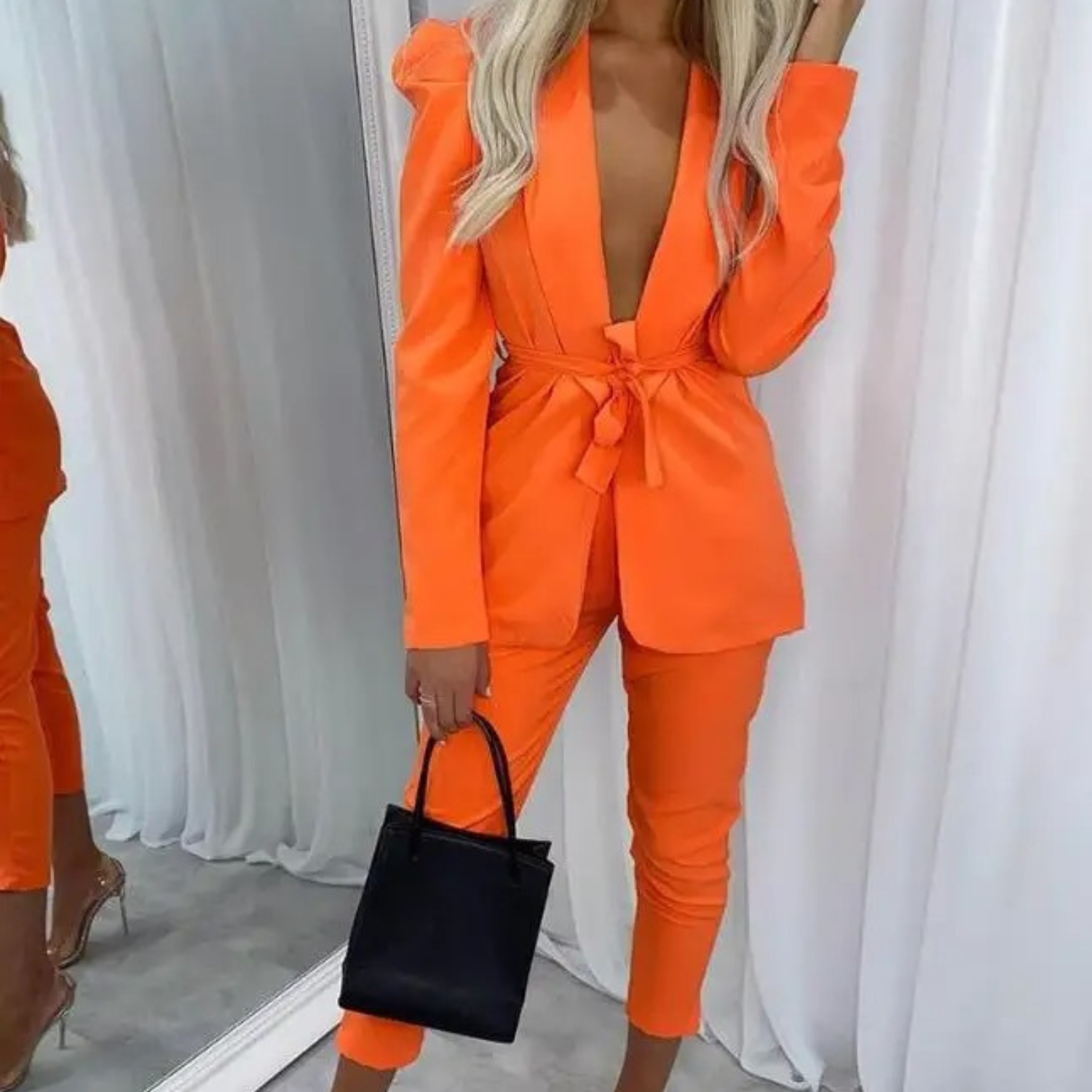 Lucia – Kleurcontrast Dames Blazer