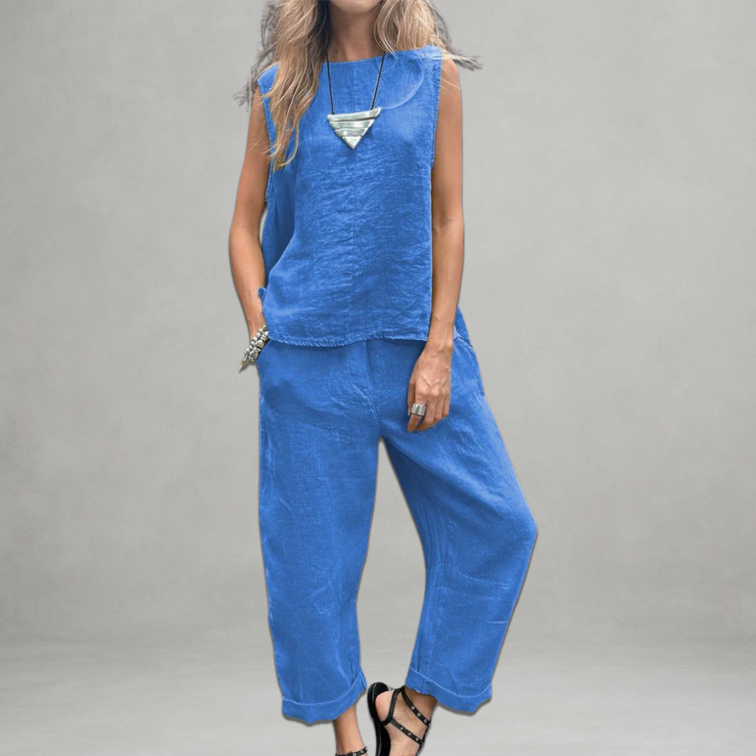 Chiara – Mouwloze Dames Zomerset in Twee Delen